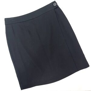 Karen Kane Women's Short Black Wrap Skirt Size‎ 4